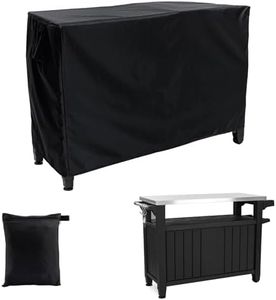 PAMASE Outdoor Dining Cart Cover - 54"L*23"W*35"H Grill Covers for Keter Unity XL Portable Cabinet Bar, Heavy Duty Waterproof BBQ Food Prep Table Serving Worktable Metal Movable Station