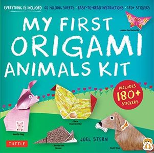 My First Origami Animals Kit: Everything is Included: 60 Folding Sheets, Easy-to-Read Instructions, 180+ Stickers