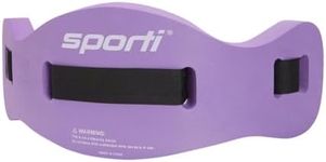 Sporti Swim Belts, Swim Float Jogbelt with Adjustable Belt for Water Fitness Exercises, Swimming Trainer Flotation Belt - Purple - S/M