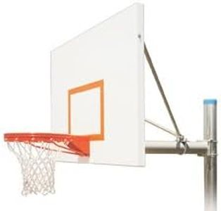 First Team Renegade Playground Steel In Ground Fixed Height Basketball System44; Scarlet