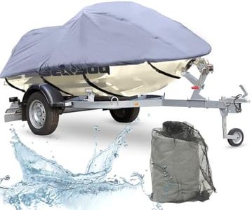 Jet Ski Personal Watercraft Cover fits Sea-Doo, Yamaha, Kawasaki, Polaris, Wet Jet, Honda, ARTCO fits up to 128" (Charcoal Grey)