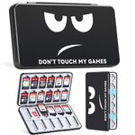 JINGDU Switch Game Case for Nintendo Switch/OLED/Lite, 24 Slots Switch Game Cartridge Holder, Portable Switch Card Storage Travel Box with 24 Slots for Switch Games and Micro SD Cards, Emoji