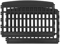 IRIS USA Dog Playpen Add-On Panels, 2-Panel 24" Pet Playpen, Puppy Playpen, Foldable, Customizable, Black