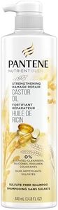 Pantene Nutrient Blends Strengthening Damage Repair Castor Oil Sulfate Free Shampoo, 440mL