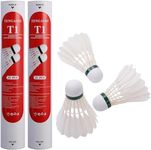 TENGAOSI Duck Feather Badminton Shuttlecocks with Great Stability and Durability, with Speed 77 Badminton Birdies for Outdoor and Indoor, Shuttlecock Feather (2)