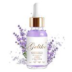 Gelike ec Organic Cuticle Nail Oil 15ml Vitamin B& E Essential Oil Moisturize with Convinient Dropper Design, Nail Cuticles Oils Treatment Damaged Dry for Nail Care Repair Growth (Lavender)