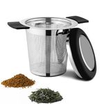 PERCEA Tea Strainers, Infusers for Loose Leaf Tea, Stainless Steel Loose Tea Steeper with Extra Fine Mesh, Heatproof Double Handles, Perfect for Teapots, Mugs, Cups & More