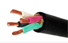 Custom Cable Connection 16/4 SOOW 16 AWG 4 Conductor 600 Volt Portable Power Cable - 100 Foot Roll in a Bag