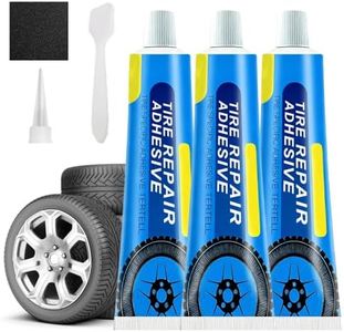 Weather Resistant Waterproof Flexible Tire Repair Adhesive, Car Tire Sidewall Repair Glue Multi-Functional Repair Adhesive Kit Portable Black Rubber Cement Tires Sealant for Car, Motorcycle, Bike (3)