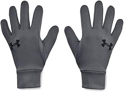 Under Armour Men's Armour Liner 2.0 Gloves, Pitch Gray (012)/Black, Large