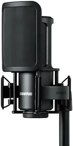 Shure SM4 Studio Recording Microphone Kit, XLR Home Studio Condenser Mic with Mix-Ready Audio - All-Metal Construction, Includes Detachable Magnetic Pop Filter & Shock Mount (SM4-K-KIT)