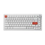DrunkDeer A75 Pro Rapid Trigger Mechanical Gaming Keyboard Silent Magnetic Switch Adjustable Actuation PBT Keycap Cherry Profile RGB 75% 82Keys ANSI Wired with Knob,White