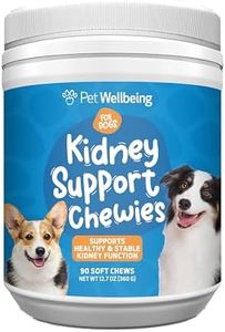 Pet Wellbeing Kidney Support Chewies for Dogs - Vet-Formulated - Supports Healthy Kidney (Renal) Function in Dogs - 90 Soft Chews