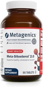 Metagenics Meta-Sitosterol 2.0 - for Cholesterol Already in a Normal Range* - Plant Sterol Complex - with Folate - Dietary Supplement - Gluten-Free - Vegetarian - 90 Tablets