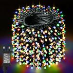 Christmas Fairy Lights,BOLWEO 400LED 40M Christmas Tree Lights for Indoor & Outdoor Decorations,Mains Powered Fairy String Lights with 8 Modes & Timer for Xmas Tree Bedroom Garden Party,Multicoloured