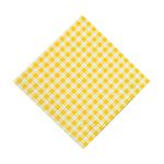 Yellow Gingham Disposable Paper Napkins (48 per set) Party Supplies