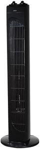 Zanussi 29" Inch, Lightweight, Tower Fan, 3 Speeds, Wide-Angled Oscillation, Powerful Airflow, Quiet Operation, Perfect For Home Or Office, Timer, Black - ZNTF2921B