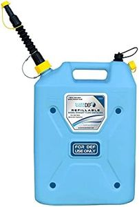 Diesel Exhaust Fluid Refillable DEF Jug 5 Gallon - Silver Transfer - STS-0777