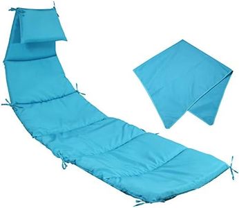 Sunnydaze Outdoor Hanging Lounge Chair Replacement Cushion and Umbrella Fabric - Teal