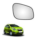 Auto Spare World Right Side Mirror Glass Compatible With Chevrolet Beat 2010-2017 Set of 1 Pcs.