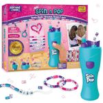 Imagimake Spin n Pop Beads Studio: Bracelets Braids & More | Patented Electric Bracelet Maker | DIY Kit for Kids Ages 8-12 | Create 25+ Accessories | Jewellery Making Kit | Gift for Girls & Teens