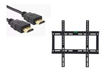 32 to 55 Inches LED TV Wall Mount with 2 M HDMI Cable | 40 Kgs Weight Capacity | Heavy Duty