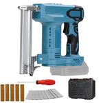 Cordless Brad Nailer, Cordless Nail Staple Gun Compatible with Makita 18V Battery, 2 in 1 Electric Stapler Nailer with 1000 Nails and 500 Staples, Nail Gun/Staple Gun for Upholstery, Carpentry
