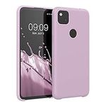 kwmobile Case Compatible with Google Pixel 4a Case - TPU Silicone Phone Cover with Soft Finish - Mauve