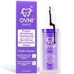 OVNI® SMILE Purple Toothpaste for Teeth Whitening | Purple Whitening Toothpaste | Tooth Stain Removal | Colour Corrector | Toothpaste Whitening | Gentle on Enamel and Gum | for Sensitive Teeth 30 ml