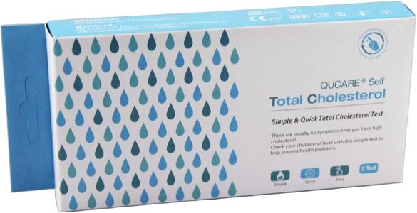Qucare Total Cholesterol Test Kit, 2-Pack – At-Home Rapid Testing