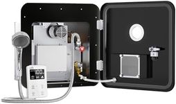 RIWORY 65,000 BTU RV Tankless Water Heater Propane with 18x18 Door, 3.9 GPM RV On Demand Water Heater, High Altitude Available, DC 12V Instant RV Water Heater with Outdoor Water Outlet