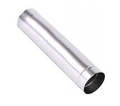 Prostko LTD Matt Stainless Steel Flue Liner/Chimney Stove Rigid Metal Pipe Fireplace Tube. (125mm, 500mm / 0.5m)