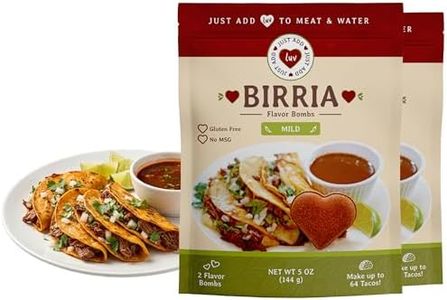 Just Add Luv Authentic Birria Spice Bomb Seasoning - Mexican Spice Mix with Chiles Herbs Spices - Perfect for Tacos Nachos Quesadillas Enchiladas Burritos - No MSG, Easy to Use (2 Bags)