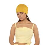 The Headscarves Bamboo Viscose Solid Seams Slouchy Snood Cap for Women