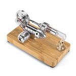 Sunnytech®hot Air Stirling Engine Single Flywheel Education Toy Electricity Power Generator M14-03-