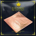 Genuine Copper Leaf Sheets - by Barnabas Blattgold - 100 Sheets - 16cm - Interleaf