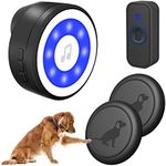 Wireless Doorbell, 1000 ft Range Dog Doorbell, Smart Dog Bell for Door Potty Training, Waterproof Touch Bells for Dogs to Bell to Go Outside (1 Receiver + 3 Transmitters)