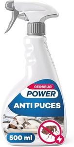 Spray Anti Puces Chat & Chien 500 ML - Très Efficace et Non Tachant - Spray Anti Puces Maison pour Meubles et Textiles - Utilisable en Présence de Chats et Chiens