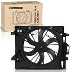 A-Premium Engine Radiator Cooling Fan Assembly Compatible with Chrysler Town & Country 2008-2016 & Dodge Grand Caravan 2008-2020 & Ram C/V 2012-2015 & Volkswagen Routan 2009-2014, with Motor