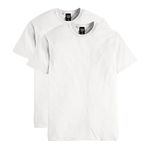 Hanes Men's fashion t shirts, White, L UK