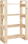 vidaXL Functional Solid Wood Pine B