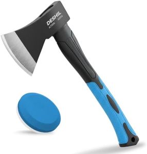 DESHIL 15-Inch Chopping Hatchet Axe with Sharpening Stone for Kindling
