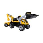 Smoby 7600710301 Builder Max Tractor with Trailer, Yellow/Black