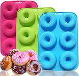 Anaeat 3 Pack Donut Pan Silicone Ba