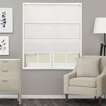 CHICOLOGY Roman Shades for Windows, Roman Window Shades, Roman Shades, Window Treatments, Window Shades for Home, Window Shade, Ridgewood Ultra White (Privacy & Light Filtering), 23" W X 72" H