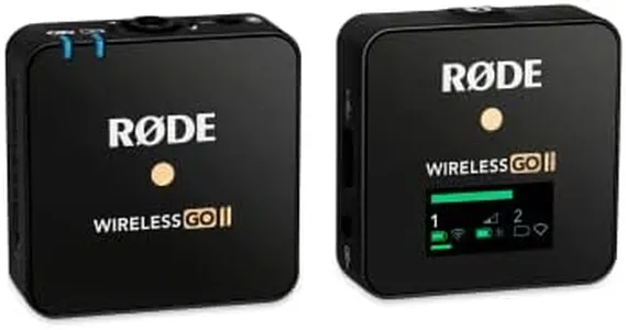 Rode Wireless GO II Single Channel Wireless Microphone System, Black