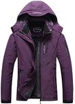 Women's Waterproof Ski Jacket Warm Winter Snow Coat Hooded Raincoat