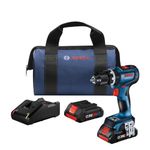 BOSCH GSB18V-800CB24 18V 1/2 in. Brushless Connected-Ready Hammer Drill/Driver Kit with (2) CORE18V® 4.0 Ah Advanced Power Batteries