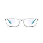 ENRICO Bluno Kids Rectangle Zero Power Computer Blue Light Blocking Glasses | Anti Glare Blue Light Filter Glasses for Eye Protection from Laptop/Mobile Screen | Reading Glasses for Boys & Girls(C2)
