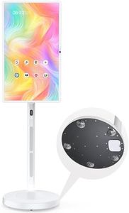 Armerboard 32" 1080P Portable TV with Touch Screen Monitor on Wheels, Built-in Android OS13, 8GB RAM and 128GB ROM, Full Swivel Rotation Rolling Tablet for Home